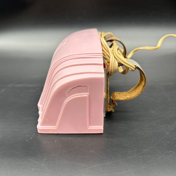 Vintage Headboard Lamp Light 1930s Art Deco Pink Plastic Reading Retro Lighting - Picture 6 of 15